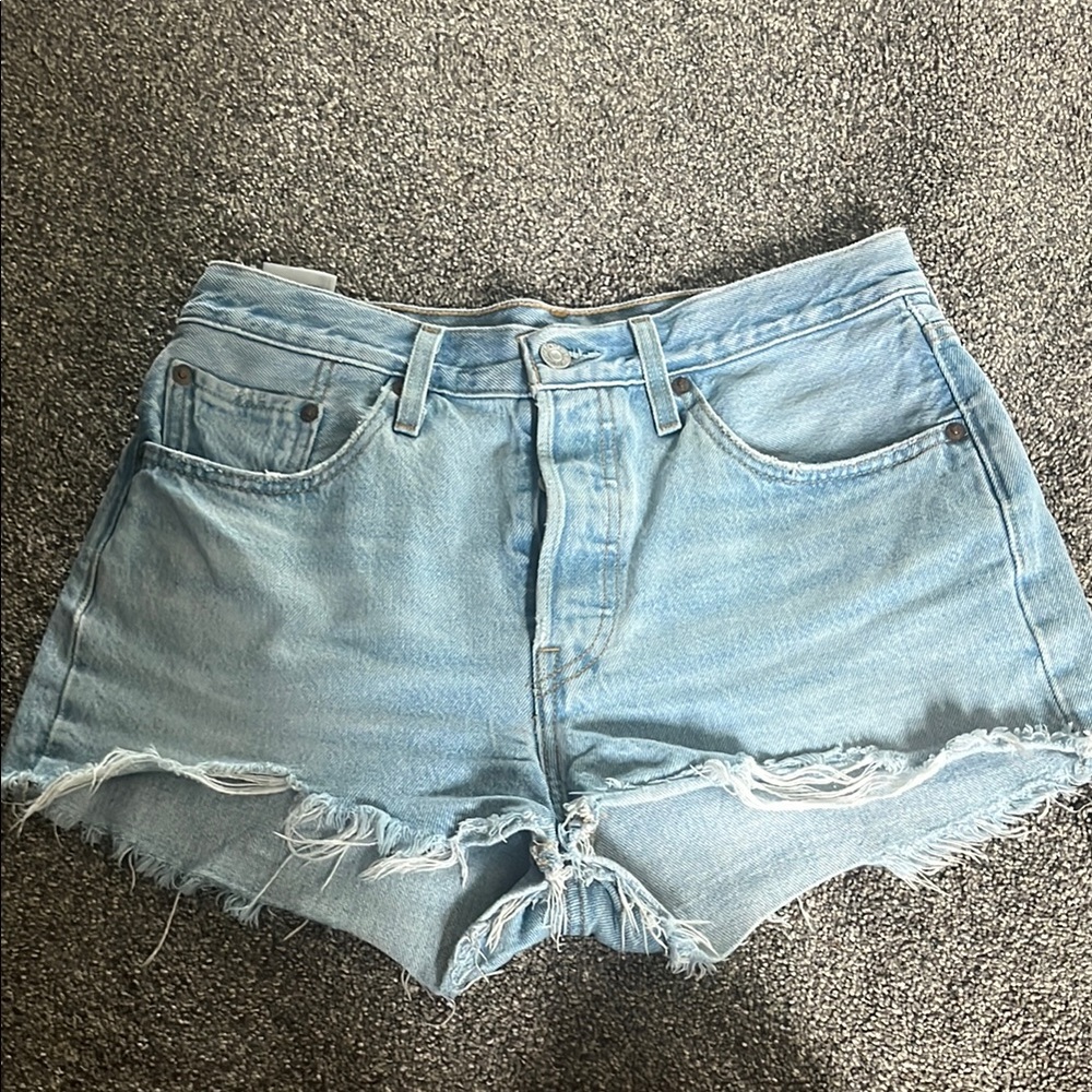Light Blue Denim Women's Shorts